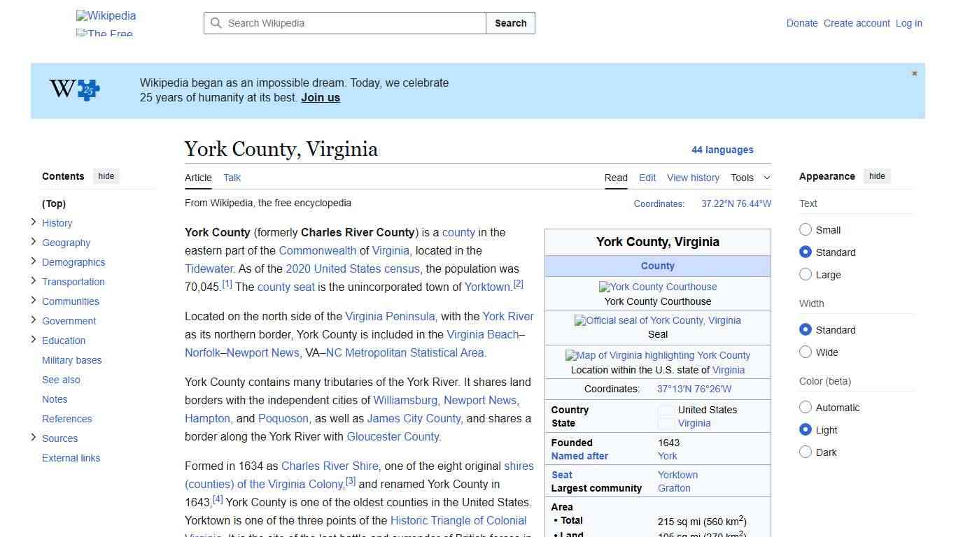 York County, Virginia - Wikipedia