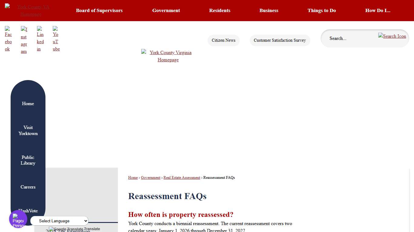 Reassessment FAQs York County, VA
